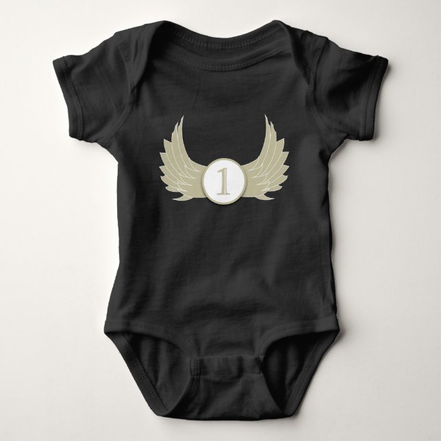 Flüge (Alter 1) - Baby Jersey Bodysuit  Baby Strampler (Vorderseite)