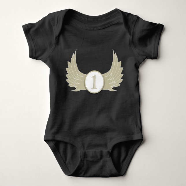 Flüge (Alter 1) - Baby Jersey Bodysuit  Strampler (Vorderseite)