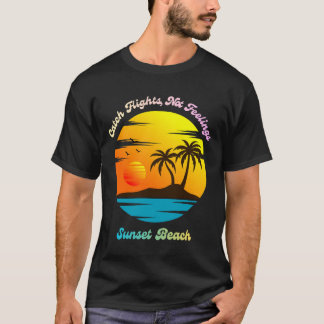 Flüge erwischen, nicht Gefühle - Sonnenuntergangss T-Shirt