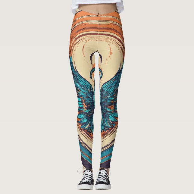 "Flüge in Bewegung" Leggings (Vorderseite)