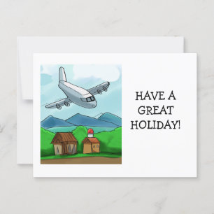 Flüge mit Whimsikflugzeugen Postkarte