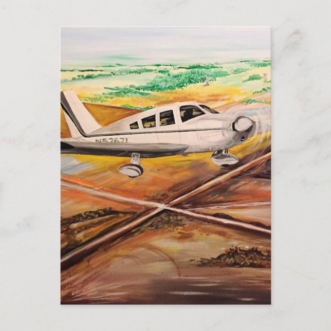 Flüge über Kansas Postkarte (Vorderseite)