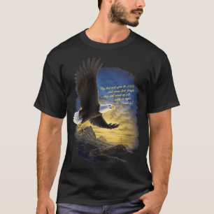Flüge wie Adler Isaiah 4031 Christliches Bib hoch T-Shirt