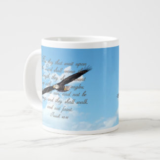 Flügel als Eagles, Jesaja-40:31 christliche Bibel Jumbo-Tasse