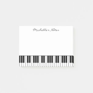 Flügel befestigt Post-Itanmerkungen für Pianiste Post-it Klebezettel