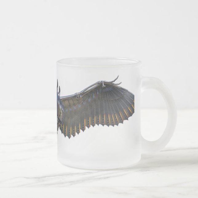 Flügel der Anarchie-mattierten GlasTasse Mattglastasse (Rechts)