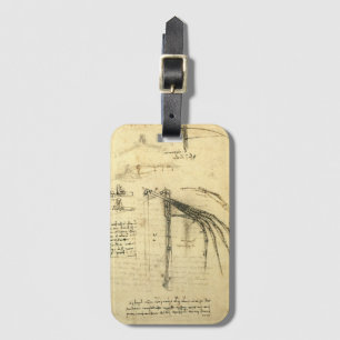 Flügel der Flugmaschine von Leonardo da Vinci Gepäckanhänger