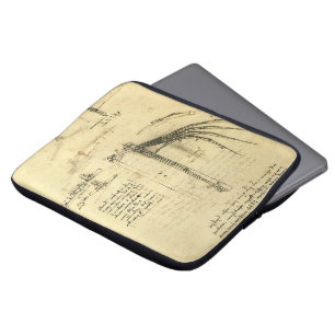 Flügel der Flugmaschine von Leonardo da Vinci Laptopschutzhülle