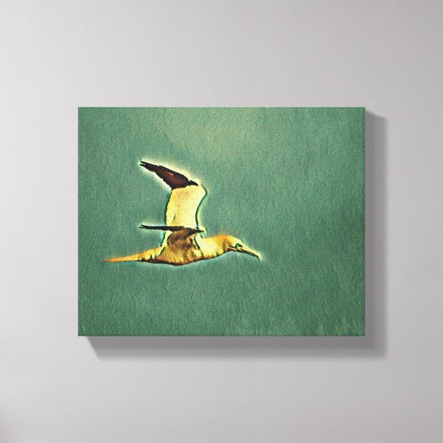 Flügel der Harmonie: Vögel im offenen Himmel Leinwanddruck (Vorderseite)