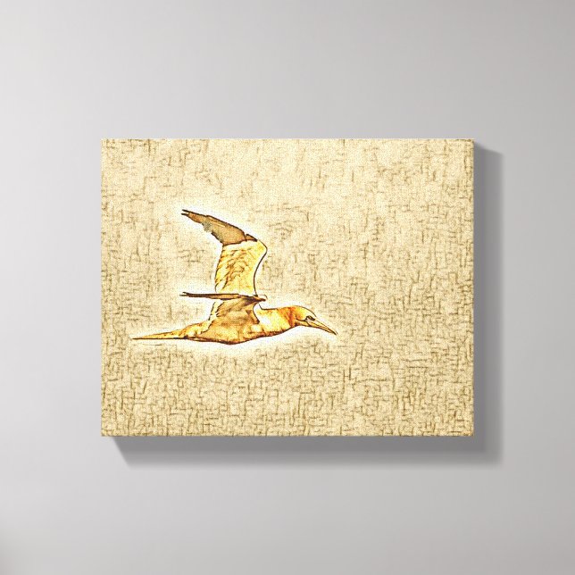 Flügel der Harmonie: Vögel im offenen Himmel" Leinwanddruck (Vorderseite)