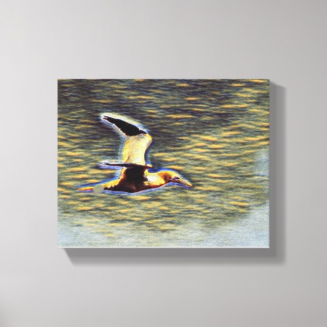 "Flügel der Harmonie: Vögel im offenen Himmel Leinwanddruck (Vorderseite)