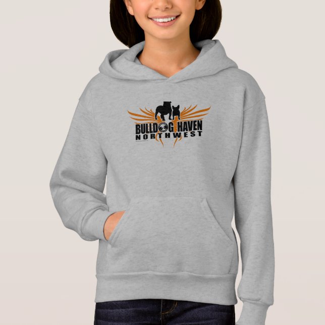 FLÜGEL DER RETTUNG (durch Bulldoggen-Hafen Hoodie (Vorderseite)