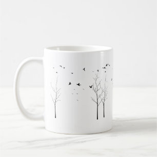 Flügel der Ruhe – Ein minimalistischer Natur-Rückz Kaffeetasse