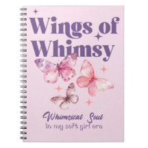 Flügel des Whimsy Spiral-Notebooks