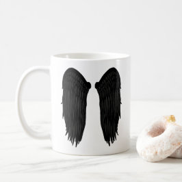 Flügel (dunkler) kaffeetasse