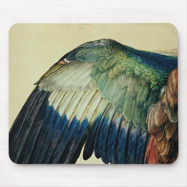 Flügel einer blauen Rolle, 1512 Mousepad (Vorne)