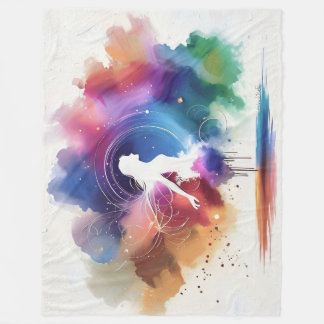 Flügel eines Regenbogens-Souls Fleecedecke