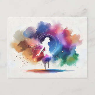 Flügel eines Regenbogens-Souls Postkarte