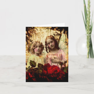 Flügel Feiertagskarte