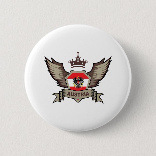 Flügel Österreich Button (Vorderseite)