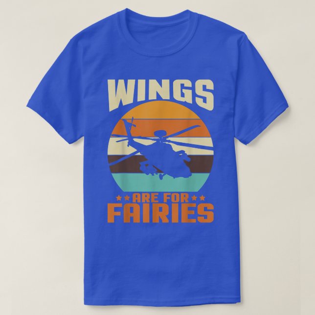 Flügel sind für Hubschrauberpiloten der Serie I T-Shirt (Design vorne)