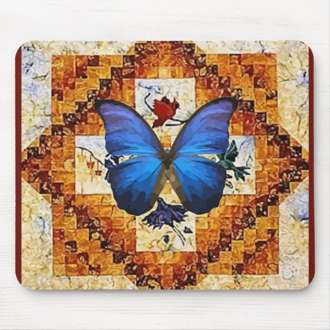 Flügel-Steppdecke Mousepad (Vorne)