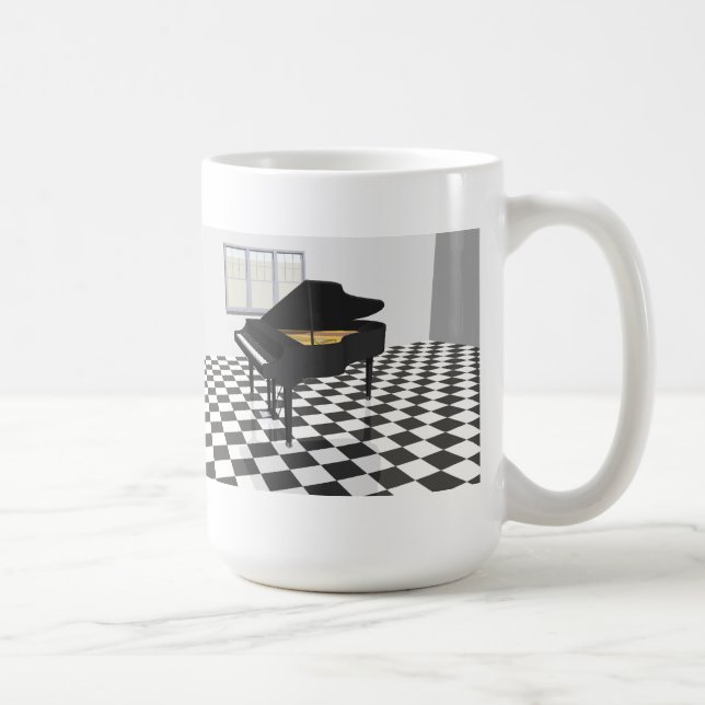 Flügel u. Fliesenboden: Modell 3D: Kaffeetasse (Rechts)