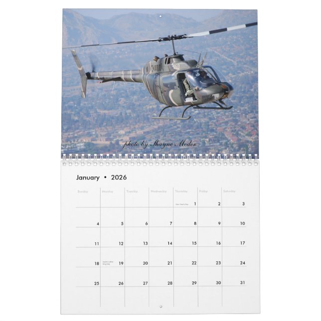Flügel-und Rotor-Luft-Museum Kalender (Jan 2026)