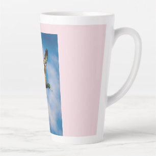 Flügel von Aotearoa – Blaue Ente im Flug Milchtasse