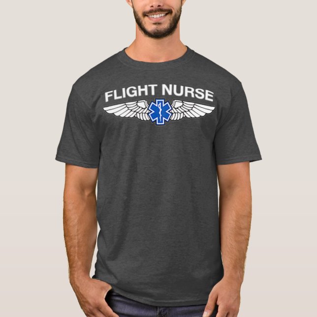 Flügel von Flight Nurse T-Shirt (Vorderseite)