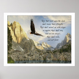 Flügel wie Adler Isaiah 40:31 Poster