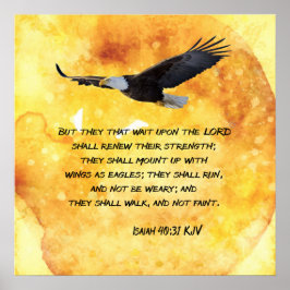 Flügel wie Adler Poster