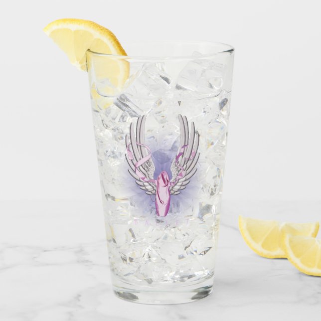 Flügelballett (Tanz) Glas (Vorderseite Ice)