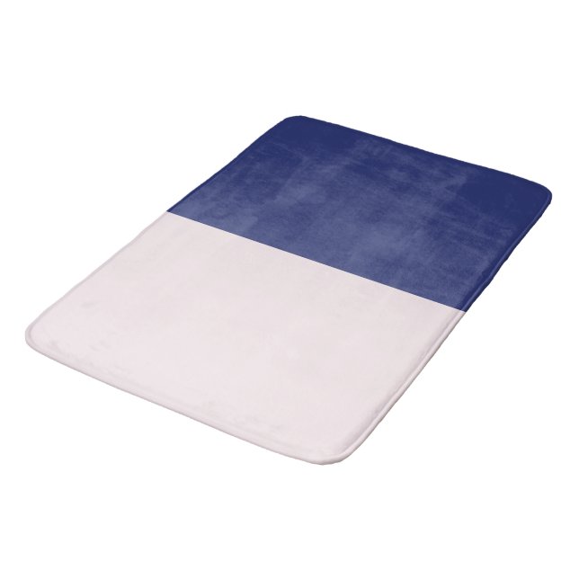 Flügelblaue und rosa vertikale Farbblöcke Badematte (Schrägansicht)