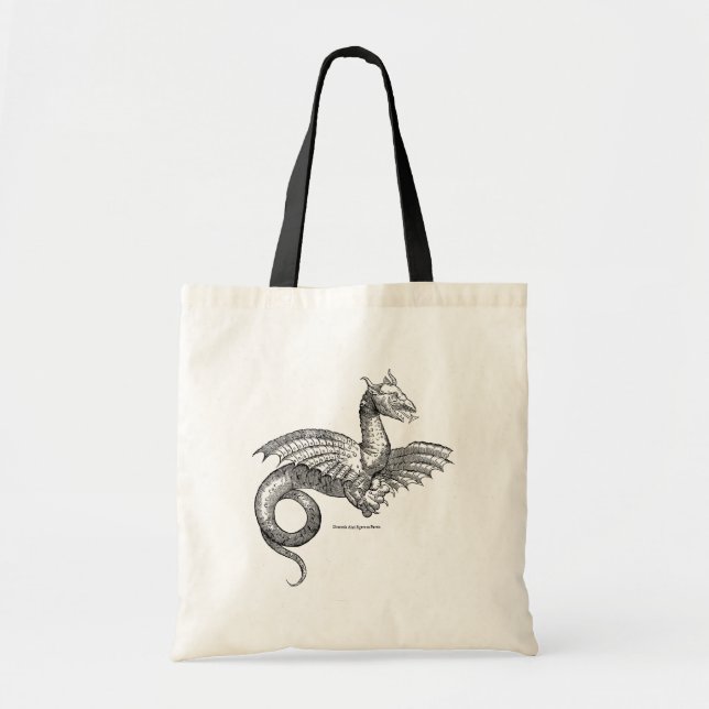 Flügeldrache aus Historiblasum Serpentum und Draco Tragetasche (Vorne)