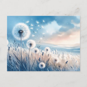 Flügeldraht im Wind Postkarte