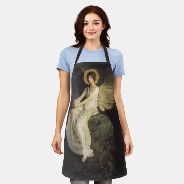 Flügelfigur, sitzend auf einem Felsen von Abbott T Schürze (Getragen)