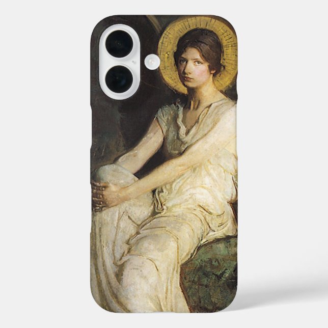 Flügelfigur, sitzend auf einem Felsen von Abbott T title_seo2 (Rückseite)