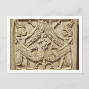 Flügelgenii, Assyrianische Periode, c.750 v. Chr. Postkarte