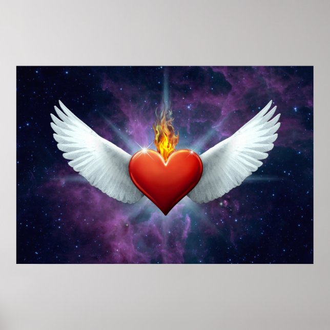 Flügelherz Poster (Vorne)