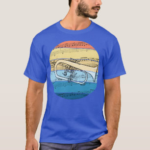 Flugelhorn Notenschrift Hornspieler Blechmusiker T-Shirt