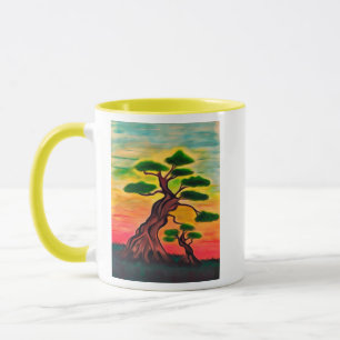 Flügeliger Orangenhimmel Tasse