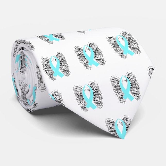 Flügelnahmeregler (Light Blue) Krawatte (Gerollt)