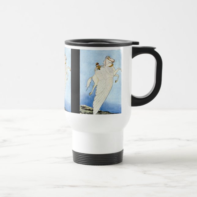 Flügelpferde-Tasse Reisebecher (Rechts)
