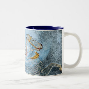 Flügelpferde-Tasse Zweifarbige Tasse