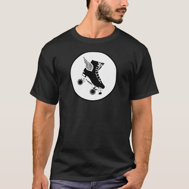 Flügelroller-Skate T-Shirt (Vorderseite)