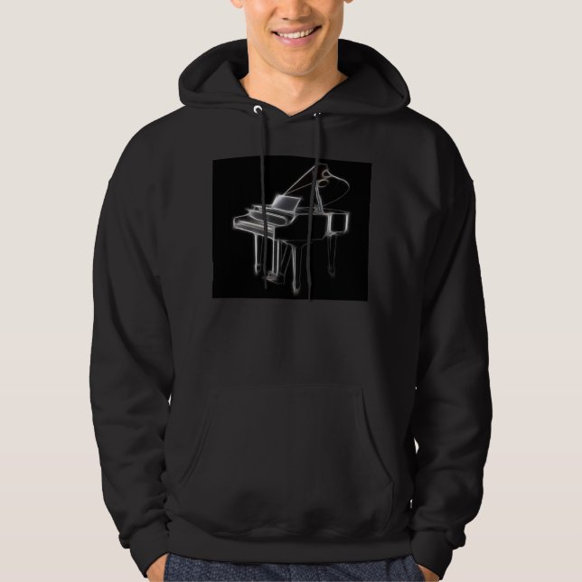 Flügels-klassisches Musikinstrument Hoodie (Vorderseite)