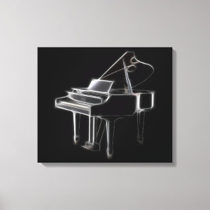 Flügels-klassisches Musikinstrument Leinwanddruck