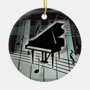 Flügels-Tastatur-Weihnachtsweihnachtsverzierung Keramik Ornament