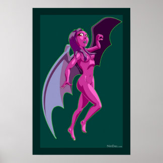 Flügelschnulle-Kleindruckposter Poster